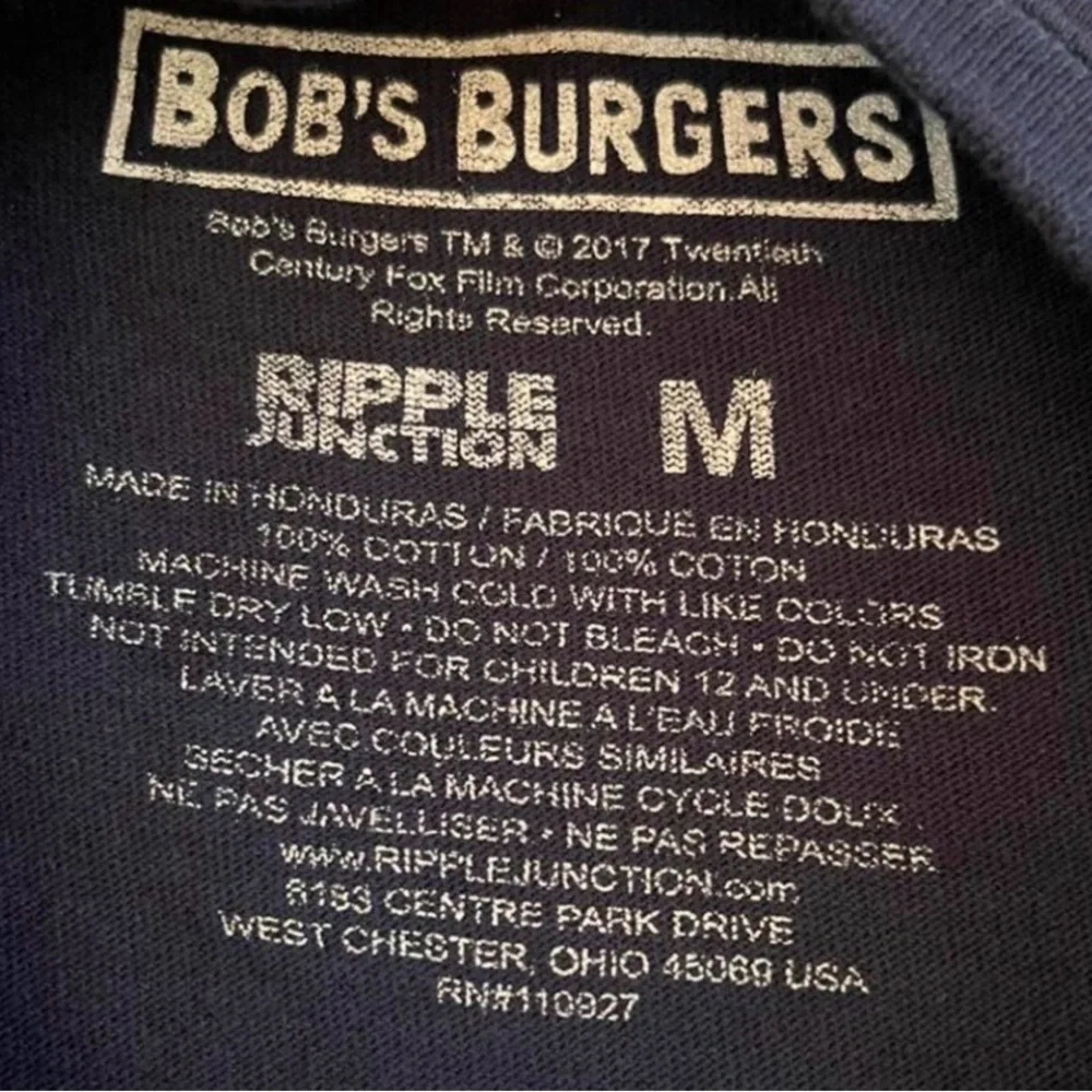 BOB’S BURGERS Unisex Tina Belcher Loves Butts Silhouette T-Shirt size Medium - Picture 8 of 9